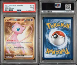 Pokemon TCG Mew EX 205/165 Scarlet & Violet 151 Hyper Rare Gold PSA 9 - Image 2