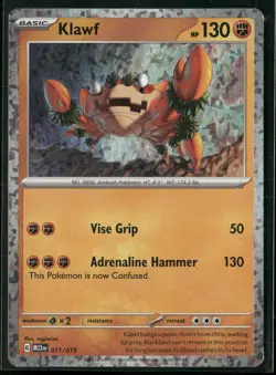 Klawf 011/015 holo Promo McDonald's Collection 2023 Pokemon Holo Near Mint - Image 1