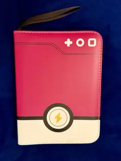 Pokemon Pink Binder Zip Up 4 Card 50 Page Binder 3-ring Small Padded Zipper - Image 1