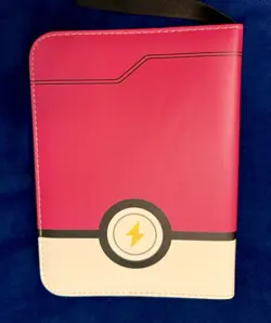 Pokemon Pink Binder Zip Up 4 Card 50 Page Binder 3-ring Small Padded Zipper - Image 2