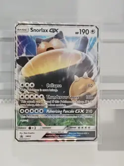 Pokemon Snorlax GX SM05 Full Art Promo Holo Basic 190 HP Card 2016 English - Image 3