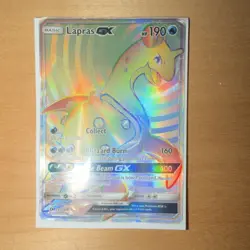 The Pokemon Company Lapras GX SM Base Set Secret Rare Full Art 151/149 190HP - Image 1