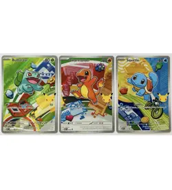 Pokemon TCG First Partner Illustration Collection Series 1 Kanto GEN 1 Starters - Image 1