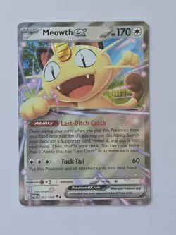 Meowth Ex 062/088 - Double Rare - Mega Evolution: Perfect Order - Pokemon TCG - Image 1