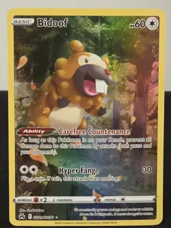 Crown Zenith: Galarian Gallery #GG29/GG70 Bidoof tcg Pokemon Ultra Rare,Holo - Image 1