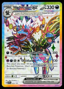 Hydreigon ex 223/191 Surging Sparks Full Art Holo Pokemon Card - Image 1