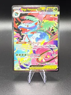 Pokemon Mega Venusaur EX 177/132 Me01: Mega Evolution Rare Full Art Holo - Image 1