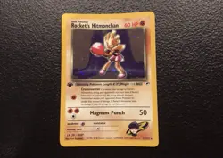 Pokemon Rocket's Hitmonchan 1st Edition Holo Gym Heroes 11/132 WOTC Vintage 2000 - Image 1
