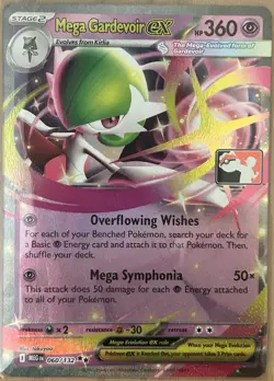 POKEMON TCG - MEGA GARDEVOIR EX - PRIZE PACK SERIES 8 - PLAY! STAMPED - Image 1