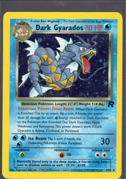 Dark Gyarados 25/82 Pokemon Card Holo LP/NM - Image 1