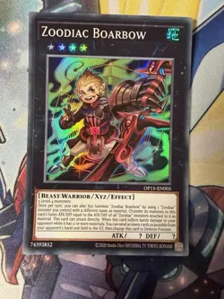 YuGiOh! Zoodiac Boarbow Super Rare OP15-EN005 - Image 1