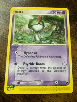 Mint Ralts - ex Sandstorm Common 74/100 2003 NM Pokemon - Image 1