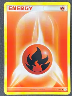 Pokemon Fire Energy 124/130 DP Diamond & Pearl LP/NM - Image 1