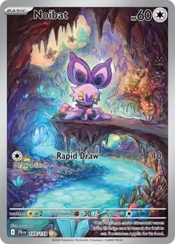 Noibat 169/159 SV09: Journey Together Holo Illustration Rare Pokemon TCG - Image 1