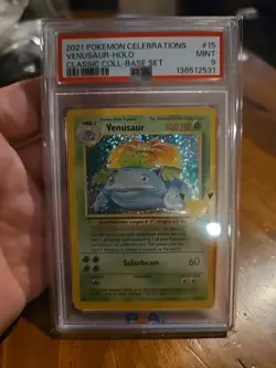 2021 Pokemon Venusaur 15/102 Holo Classic Collection Celebrations PSA 9 Base Set - Image 1