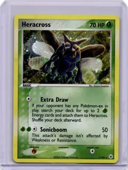 Pokemon Heracross Holo Rare Hidden Legends 7/101 LP - Image 1