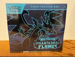 Pokemon Mega Evolution Phantasmal Flames ETB Elite Trainer Box SEALED Charizard - Image 1