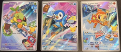 Pokemon TCG First Partner Illustration Collection Chimchar, Turtwig, Piplup NM - Image 1