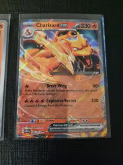 Charmander Charmeleon Charizard ex Scarlet & Violet 151 Reverse Holo Pokemon NM - Image 4