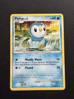 Pokemon TCG Piplup 85/127 Platinum NM - Image 1