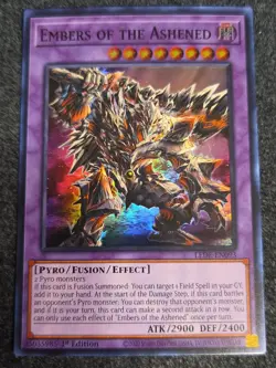 Yugioh Embers of the Ashened LEDE-EN093 Super Rare 1st Edition NM - Image 1