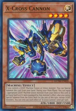 Lightly Played X-Cross Cannon - MZTM-EN018 - Ultra Rare - 1st Edition - YuGiOh - Image 1