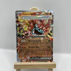 Hearthflame Mask Ogerpon EX 017/131 Prismatic Evolutions Pokemon Card Pack Fresh - Image 1