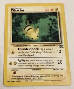 Pokemon Pikachu TCG Black Star Promos Card #27 Regular Promo - Image 1