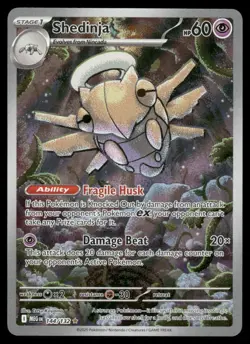 Pokemon Cards Shedinja 144/132 Mega Evolution Illustration Rare NM - Image 1