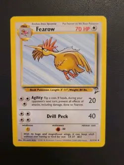 FEAROW - 41/130 - Base Set 2 - Unlimited - Pokemon Card - Image 3