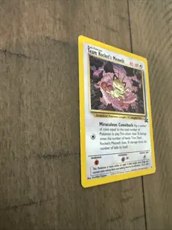 Vintage Pokemon TCG Team Rockets Meowth Black Star Promo Card #18 - Image 5