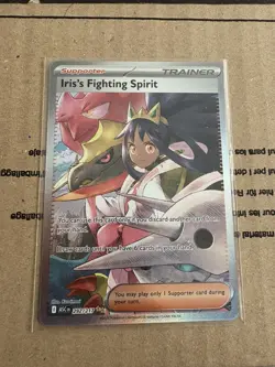 Pokemon TCG English Ascended Heros Iris's Fighting Spirit SIR Card 292/217 - Image 1