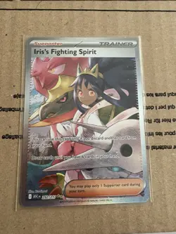 Pokemon TCG English Ascended Heros Iris's Fighting Spirit SIR Card 292/217 - Image 3