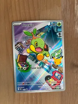 Turtwig 040/MEP EN: Promo Holo Basic Plant 90 HP Pokemon TCG Card Black Star - Image 1