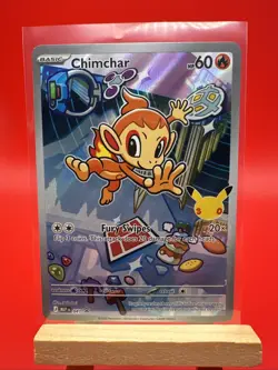 Pokemon Chimchar 041 Black Star Promo MEP TCG Partner Card - Image 1