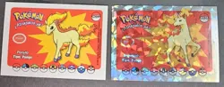 PONYTA X RAPIDASH LOT - WHOS THAT POKEMON VINTAGE 1997 HOLO CARD - Image 1