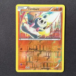 Timburr Reverse Holo 62/101 Noble Victories Pokemon Card - Image 2