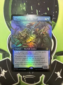 Champions of the Shoal (0356) (Foil Extended Art) MTG Lorwyn Eclipsed NM - Image 1