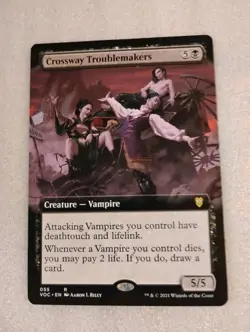 Crossway Troublemakers (Extended Art) #55 (NM) Crimson Vow VOC Magic MTG - Image 1