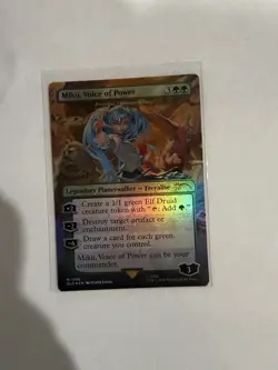 Wizards MTG Miku Voice of Power Secret Lair Foil Planeswalker Green #1598 - Image 1