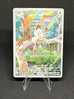Meowth - 106/094 - Illustration Rare - Phantasmal Flames - Pokemon Card - NM - Image 1