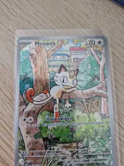 Meowth - 106/094 - Illustration Rare - Phantasmal Flames - Pokemon Card - NM/M - Image 1