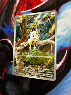 Meowth 106/094 Illustration Rare - Phantasmal Flames - Pokemon TCG - NM/M - Image 2
