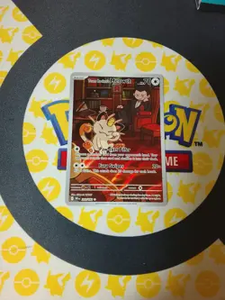 Pokemon TCG -Team Rocket’s Meowth -Illustration Rare -Destined Rivals-203/182 NM - Image 1