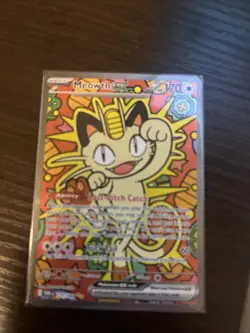 Pokemon - Meowth ex 121/088 Special Illustration Rare Holo - Perfect Order - NM - Image 1