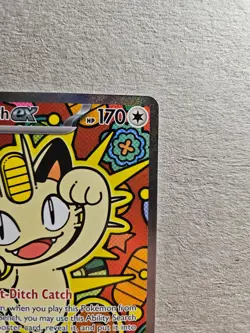Pokemon - Meowth ex 121/088 Special Illustration Rare Holo - Perfect Order - NM - Image 2