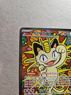 Pokemon - Meowth ex 121/088 Special Illustration Rare Holo - Perfect Order - NM - Image 3