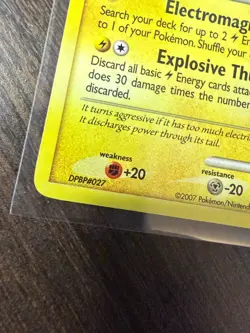 2007 TCG Pokemon Mysterious Treasures Raichu Holo 15/123 - Image 3