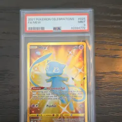 Pokemon Celebrations Mew Full Art Secret Rare Holo PSA 9 025/025 - Image 1