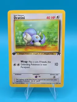 1st Edition Dratini 53/82 - Team Rocket - Common - Pokemon - NM - Image 1